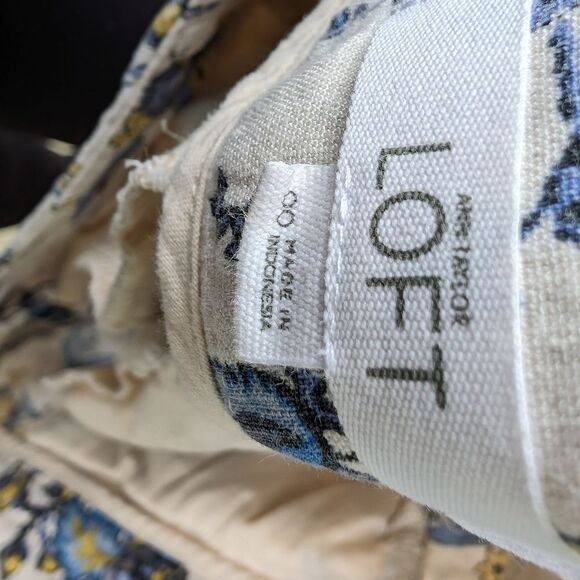 LOFT Ann Taylor shorts linen blend floral Lily Riviera 00 - Picture 7 of 7